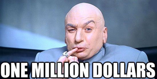 One million dollars