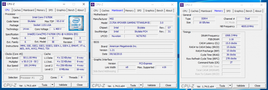 Разгон Intel Core i7-6700K до 5 ГГц