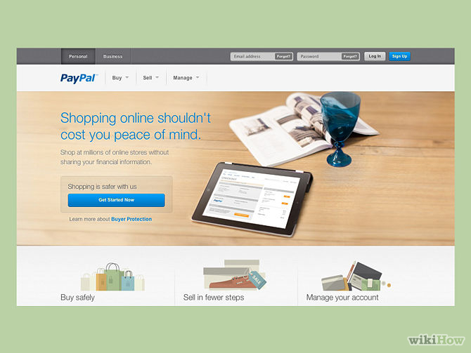 Image titled Accept Payments from Paypal Step 1