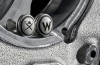 These cufflinks are made from old Formula 1 car