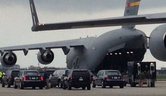 Wagenpark Barack Obama @ Schiphol