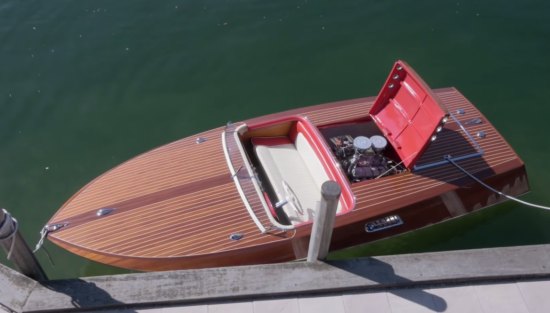 Boot met de motor van een 507
