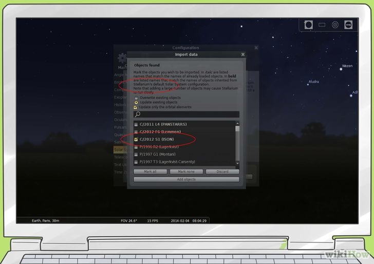 Image titled Add Comet ISON to Stellarium Step 10