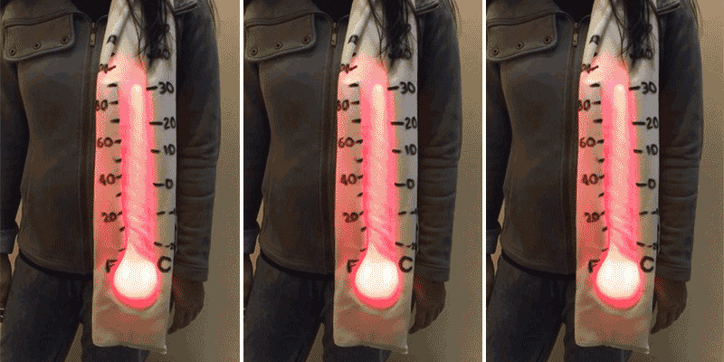 Make Yourself a Working Thermometer Scarf That Actually Shows the Temperature