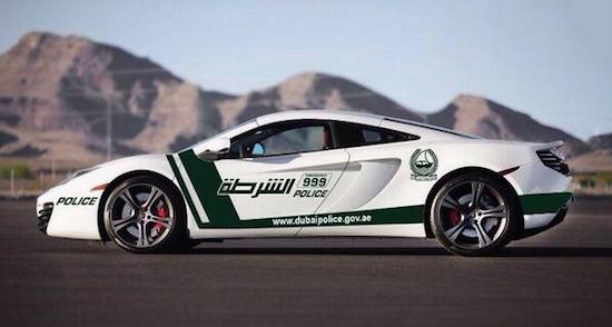 Politie in Dubai rolt tegenwoordig in een McLaren 12C