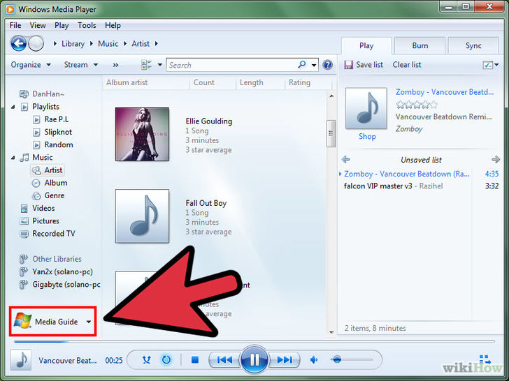 Image titled Access Facebook Via Windows Media Player Step 3