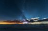 Ein White Sands Blitzeinschlag Trennt Die Himmel Und Die Erde