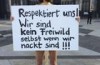 Nude protest against rape Cologne