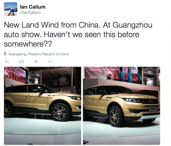 Land Wind maakt een schaamteloze kopie van de Evoque