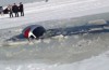 What kind of a car drops here mercilessly through the ice?