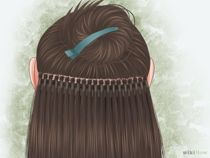 Image titled Apply Hot Fusion Hair Extensions Step 4