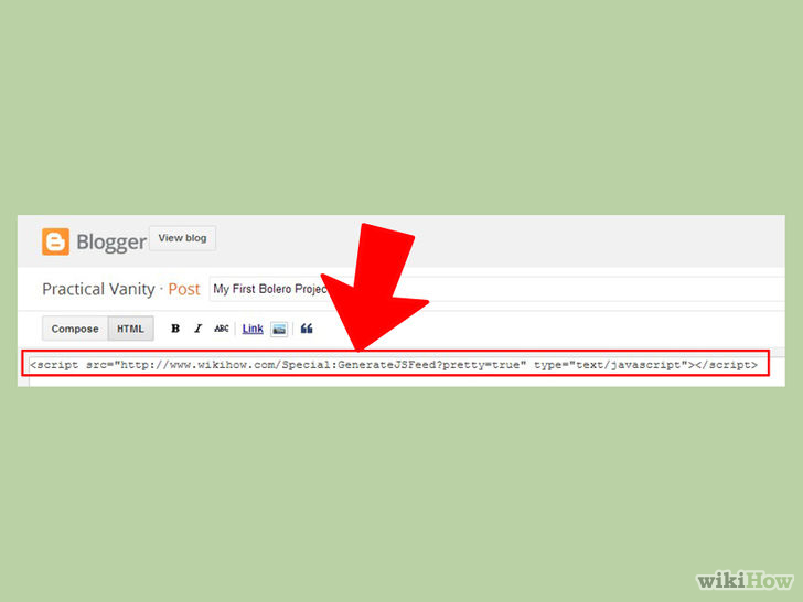 Image titled Add the wikiHow of the Day to Your Website or Blog Step 2