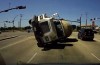 Video: truck digs head-on into minivan
