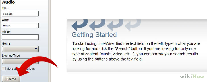 Image titled Add Songs to Windows Media Player with Limewire Step 3