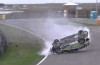 BMW 130i flips hard off at Zandvoort [video]
