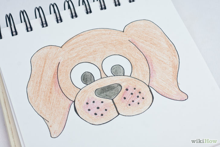Image titled Add Facial Features to a Cartoon Dog Step 6