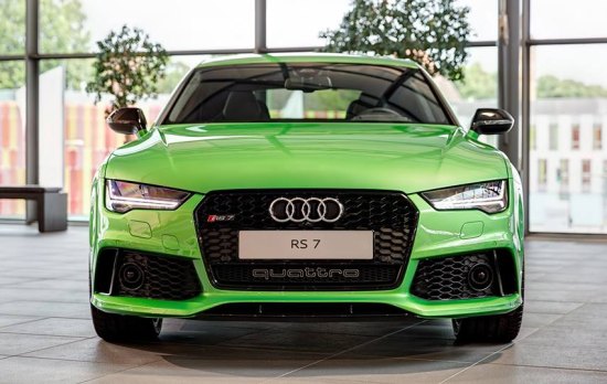 Groene Audi RS7