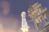 Blå Ursprung Nylanserade Raketen Landade i November