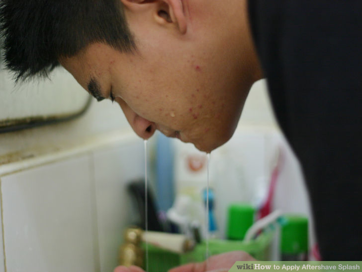 Image titled Apply Aftershave Splash Step 1