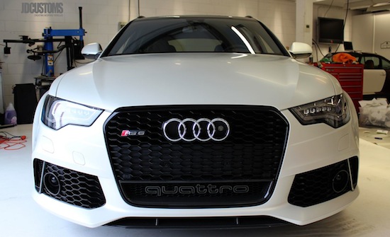 De Audi RS6 van Afrojack is voortaan Satin Pearl White