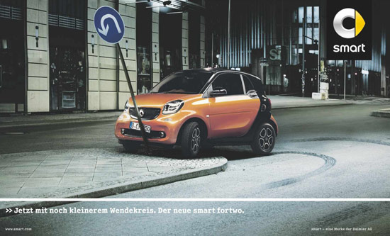 Smart heeft kleine draaicirkel