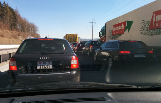Gezellig in de file