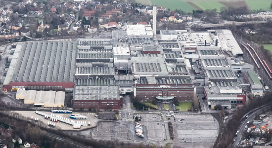 De Opel-fabriek in Bochum