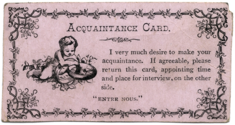 Young People Used These Absurd Little Cards to Get Laid in the 19th Century