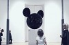 Ominöse Mickey-Mouse-Roboter-Kopf Ist ein Musik-Visualizer