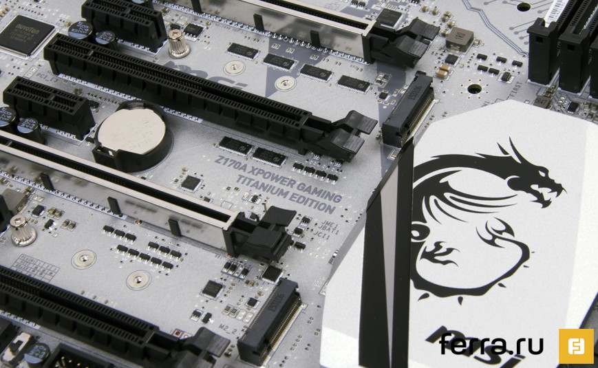 Слоты M.2 на MSI Z170A XPOWER GAMING TITANIUM EDITION