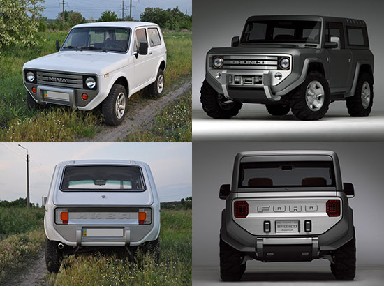 Lada Niva versus Bronco