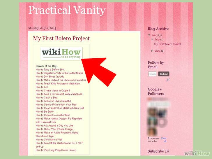 Image titled Add the wikiHow of the Day to Your Website or Blog Step 4