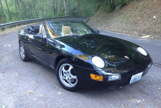 Porsche 968 met donorhart