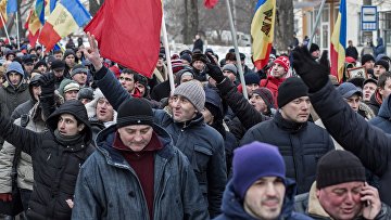 Протестные акции оппозиции в Кишиневе