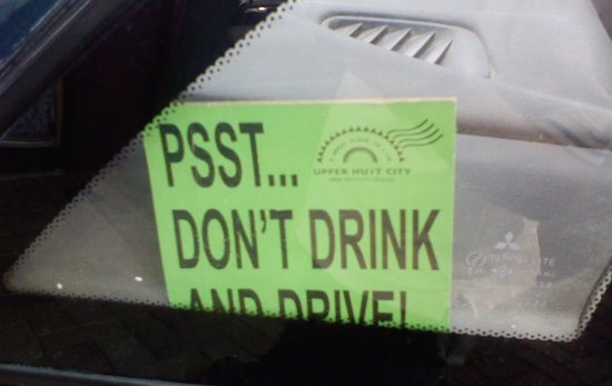 Don't drink and drive