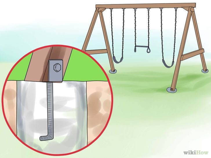 Image titled Anchor a Swing Set Step 5