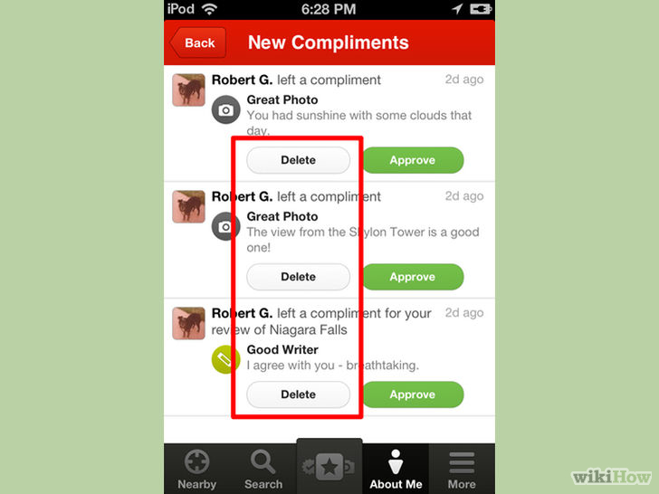 Image titled Accept or Decline a Compliment on the Yelp for iPhone App Step 16