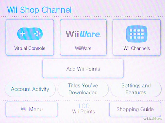 Image titled Access the Wii Shop Channel on the Wii Step 5