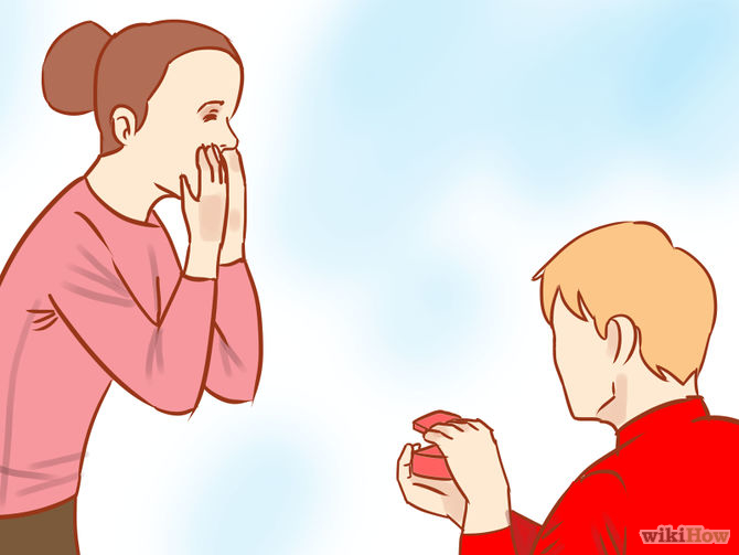 Image titled Accept a Marriage Proposal Step 1