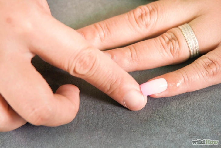 Image titled Mount one artificial nail on top of your natural nail Step 6