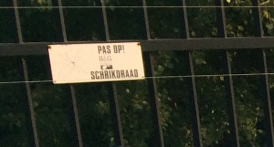 Dit draad had geen afschrikwekkende functie