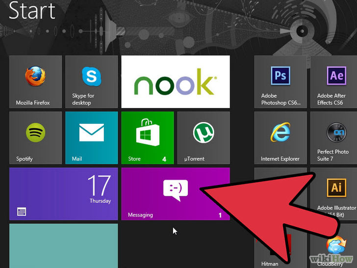 Image titled Access Messaging on Windows 8 Step 1