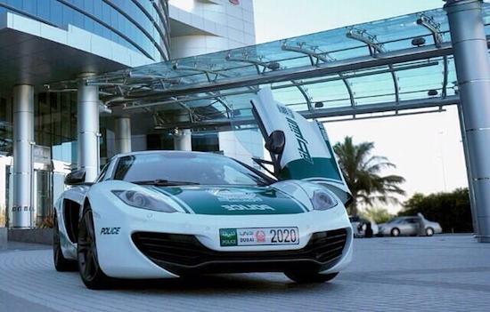 Politie in Dubai rolt tegenwoordig in een McLaren 12C