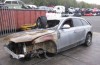 Audi S4 burnt out on found after firing, a coffee shop