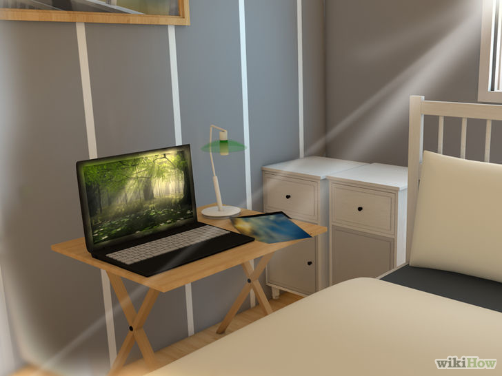 Image titled Affordably Decorate a Small Bedroom Step 4