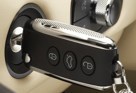 Sleutel van de Bentley Continental GT en Flying Spur