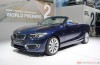 BMW 2 Series Convertible: hood open and the gas