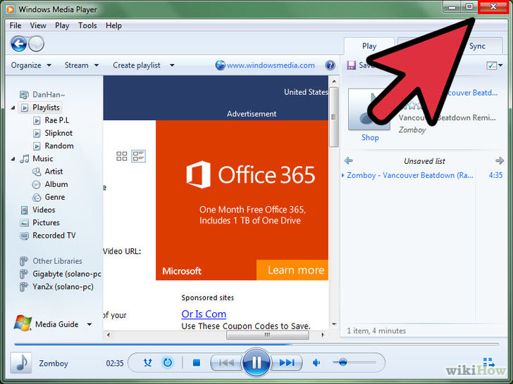 Image titled Access Facebook Via Windows Media Player Step 9