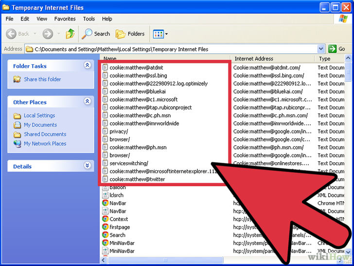 Image titled Access Cookies in Windows XP Step 5