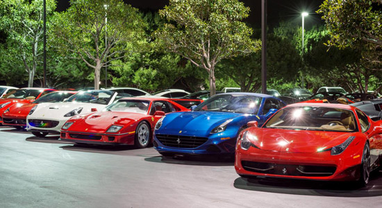 Ferrari's feestje in Newport Beach